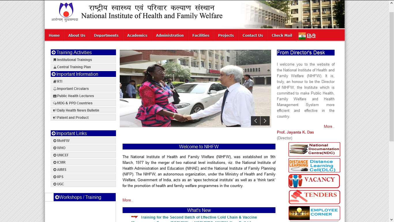 National Institute of Health & Family Welfare National Institute of Health & Family Welfare